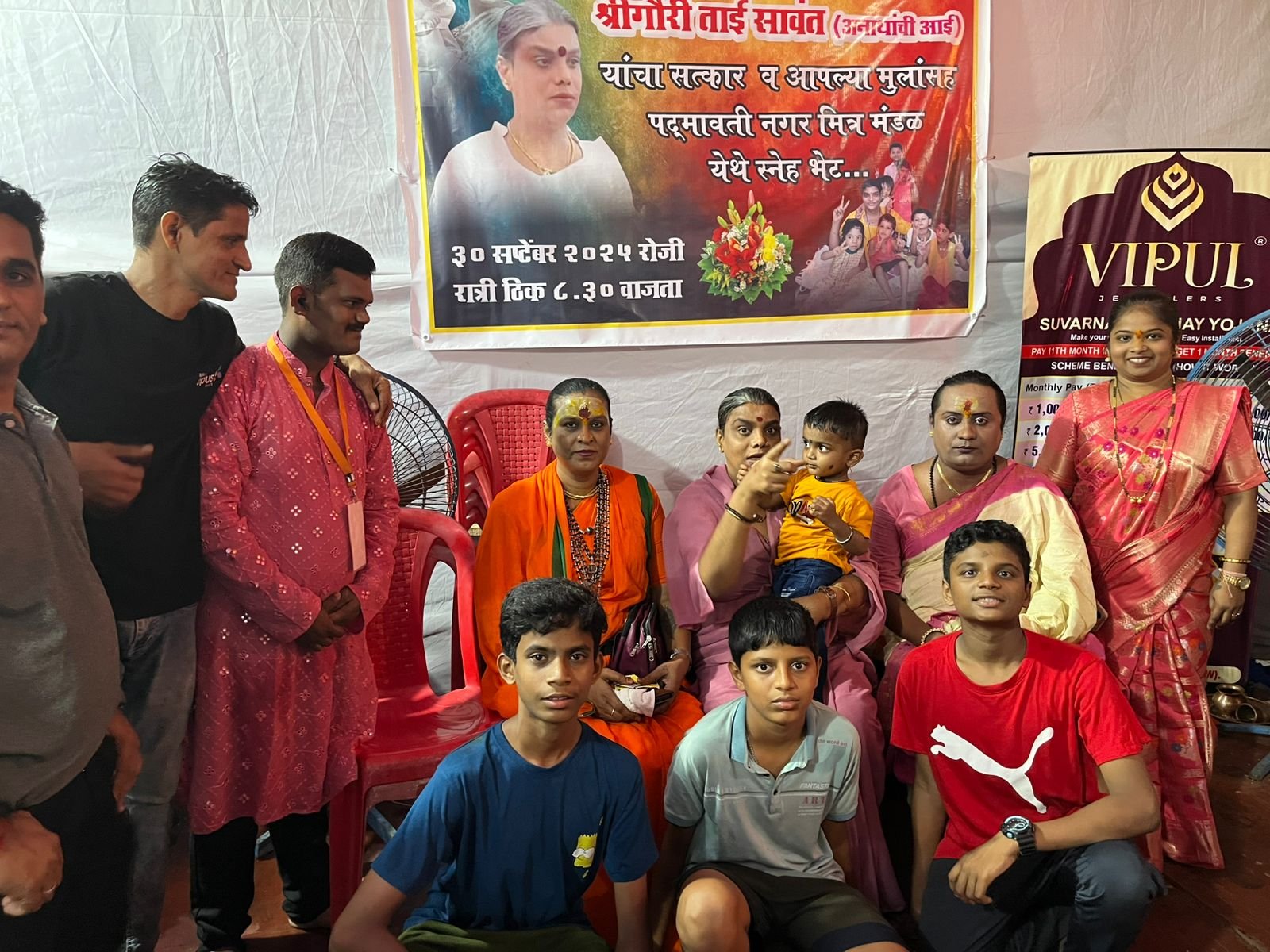 गौरीताई सावंत यांची  स्नेहभेट : नवरात्री मंडळ २०२५